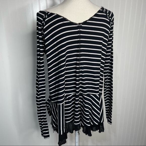 Free People | Tangerine Stripe Tee - Picture 6 of 9